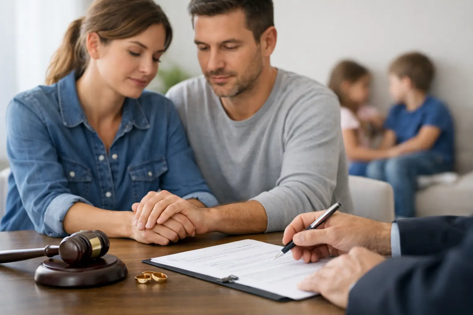Divorcio de mutuo acuerdo con hijos Texas